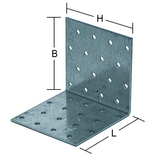 Lochplattenwinkel 80 x 80 x 80 x 2,5